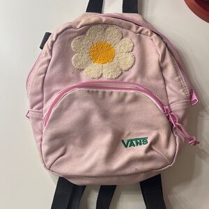 Vans Light Pink Kids Backpack with Daisy Patch